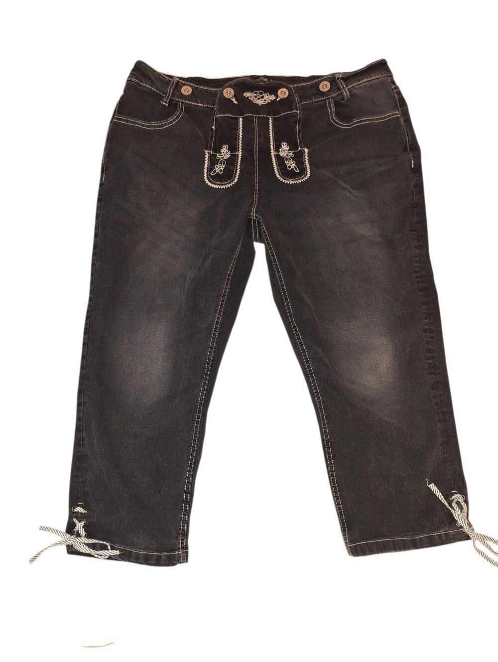 Laura Torelli Collection Black Capri's Size 44